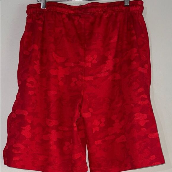 Red Camo Athletic Shorts by Zone Pro - Picture 4 of 6